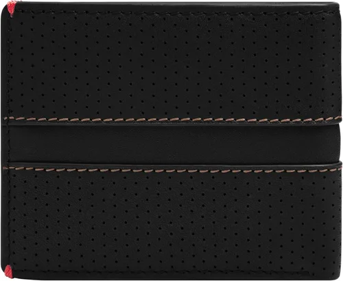 Vista 49 de Fossil Billetera plegable de cuero para hombre con ventana de identificación abatible para hombres