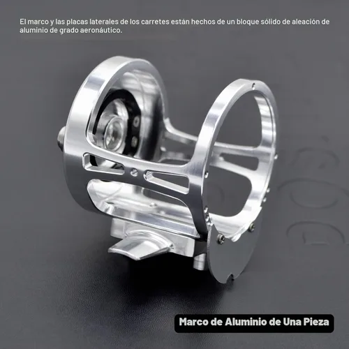 Vista 8 de Carretes de arrastre, 9+2 rodamientos de bolas de acero inoxidable, carrete convencional de arrastre de palanca, Marco de aluminio CNC, Alarma