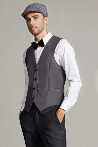 Vista 3 de Gionforsy Disfraz de gángster de los años 20 para hombre, conjunto de accesorios para disfraz de Gatsby, sombrero con tirantes y pajarita