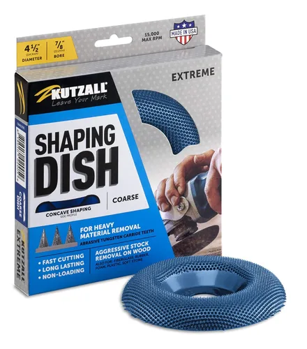 Vista 11 de Kutzall Plato de Moldeado Extreme – Medio, 4-1⁄2" (114.3mm) Diámetro x 7⁄8" (22.2mm) Orificio - Accesorio para amoladora angular de carpintería