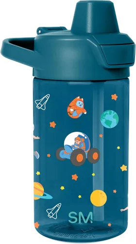 Vista 44 de Simple Modern Marvel Spiderman - Botella de agua Summit de plástico Tritan para niños, taza sin BPA de 12 onzas con tapa cubierta con popote a