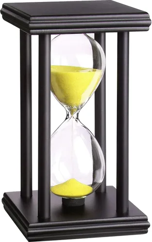 Vista 6 de hourglas - Temporizador de arena de 30/60 minutos, decoración de escritorio, reloj de arena, ampulheta