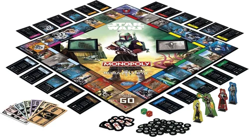 Vista 15 de Hasbro Gaming Monopoly: Star Wars Boba Fett Edition - Juego de mesa para niños a partir de 8 años, inspirado en las películas de Star Wars