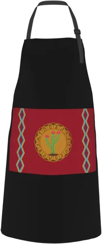 Vista 2 de Adjustable Panteera Wayuu Apron For Men Women Waterproof With Pockets Bib Kitchen Cooking Chef Restaurant Aprons