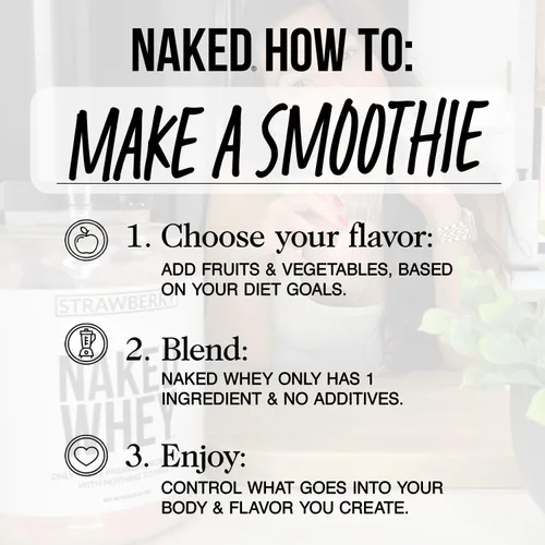 Vista 7 de NAKED Paquete de proteínas alimentadas con pasto: suero de leche sin sabor de 5LB y caseína sin sabor de 5 libras