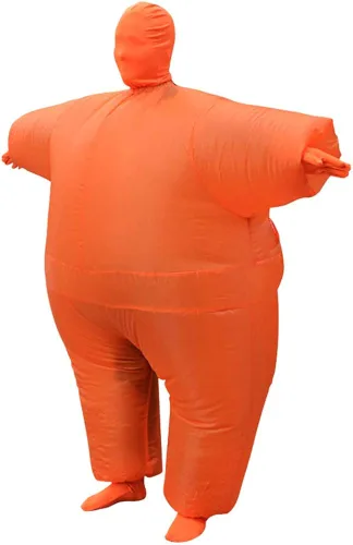 Vista 3 de IHGYT Disfraz inflable para mascarada traje de cuerpo completo disfraz inflable