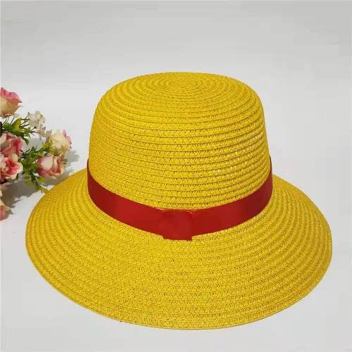 Vista 6 de YOUYICOS Accesorios de cosplay de anime Monkey D Luffy Hat Peluca de cosplay Luffy