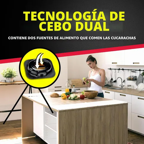 Vista 6 de Raid Double Control - Cebos pequeños para cucarachas y tapones para huevos, 12 unidades (paquete de 3)