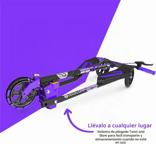 Vista 3 de Yvolution Y Fliker Lift Drift Scooter – 3-Wheel Self-Propelling Wiggle Scooter with Lift Technology, 360° Spinning Handlebars, Foldable, Ages 7+
