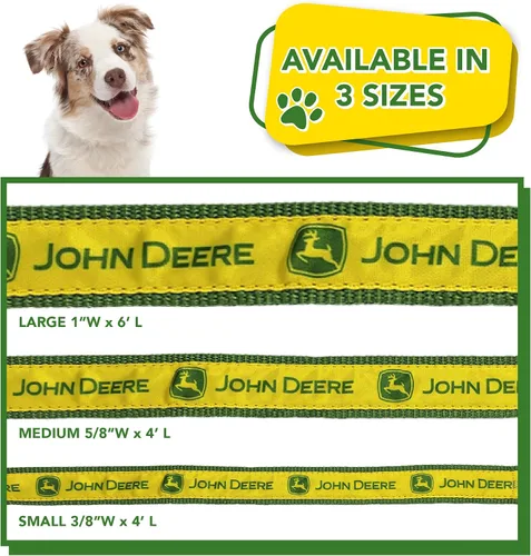 Vista 5 de John Deere Pet Strap - Correa para perros y gatos pequeña, brillante y colorida