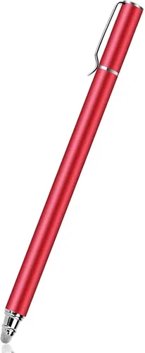 Vista 2 de Lápiz capacitivo rojo para pantalla táctil, punta de fibra de aluminio, ligero, compatible con Motorola Moto G Power (2022), Moto G Pure, Moto G