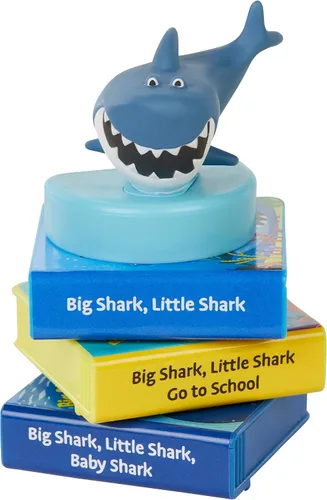 Vista 4 de Little Tikes Story Dream Machine Big Shark, colección Little Shark Storytime, libros, casa aleatoria, personaje de reproducción de audio, regalo