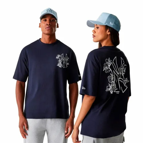 Vista 2 de Camiseta de Manga Corta Hombre New Era New Era Mlb Floral Grphc Os Neyyan Azul marino