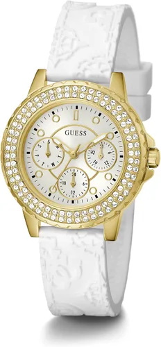 Vista 4 de GUESS US Womens White Silicone Multifunction Watch one