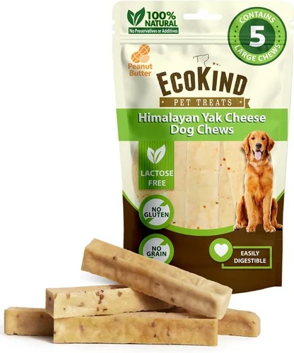 Vista 31 de EcoKind Premium Gold Yak Cheese Masticables para Perros del Himalaya, golosinas saludables para perros pequeños, totalmente naturales, masticables
