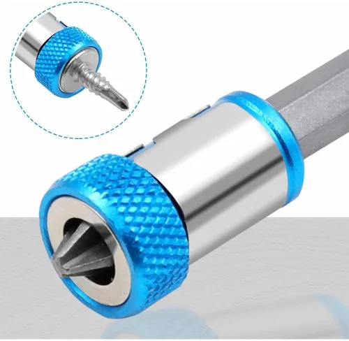 Vista 4 de Anillo magnético de cabeza de destornillador mejorado, tornillo magnetizador universal de 1/4 de pulgada / 0.250 in extraíble para destornillador