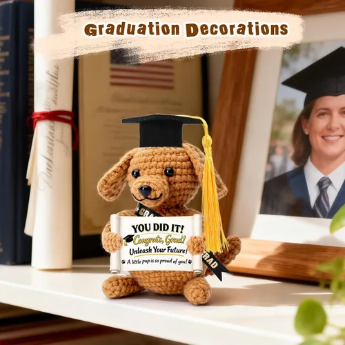 Vista 8 de Graduation Gifts Grad for Her Him Dog Plush Stuffed Animal, Kindergarten Preschool Prek Middle High School College 5th 6th 8th Grade Graduation