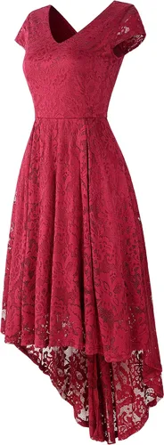 Vista 2 de Alingna NIYIGEJI Vestido de cóctel sexy con cuello en V para mujer