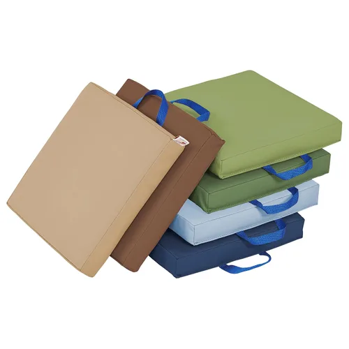 Vista 18 de ECR4Kids SoftZone - Cojines de suelo, cuadrados, asientos flexibles, surtidos, 6 piezas