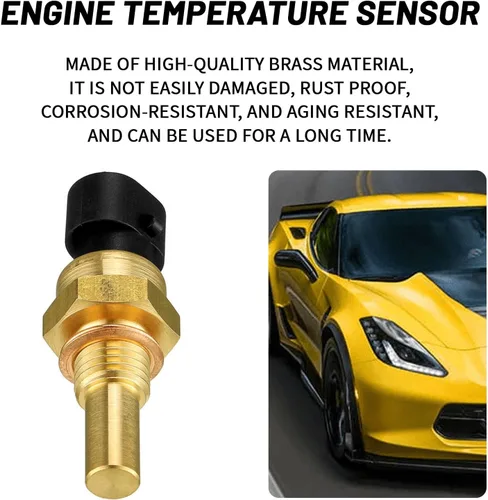 Vista 4 de 1 PC Sensor de temperatura del refrigerante del motor, Sensor de temperatura ECT Compatible con Chevy GMC Cadillac Buick, Reemplazo OEM#12608814