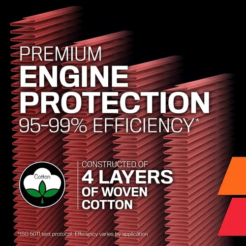 Vista 4 de K&N Filtro de aire del motor: Aumenta la potencia y la aceleración, lavable, Premium, Filtro de aire de repuesto para automóvil: compatible