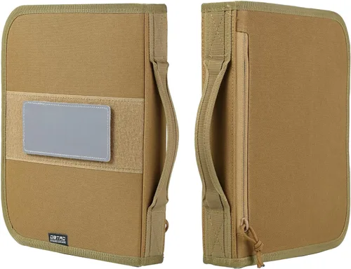 Vista 12 de DBTAC Estuche cuadrado para pistola Estuche táctico rígido para arma de fuego con 1 pistola, acolchado y con parche reflectante extraíble