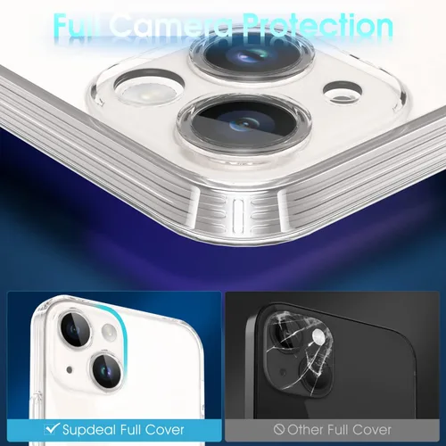 Vista 629 de Supdeal Funda cristalina transparente para iPhone 11, [No se amarillea] [Protección de la cámara] [Probado contra caídas de grado militar] Funda