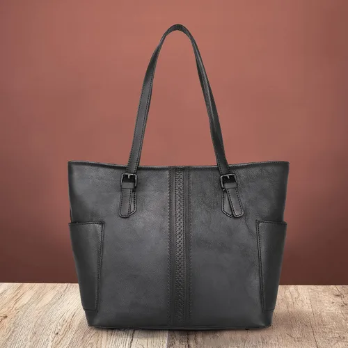 Vista 7 de Montana West Genuine Leather Purses for Women Hobo Bags with Tooling Handle & Tassels