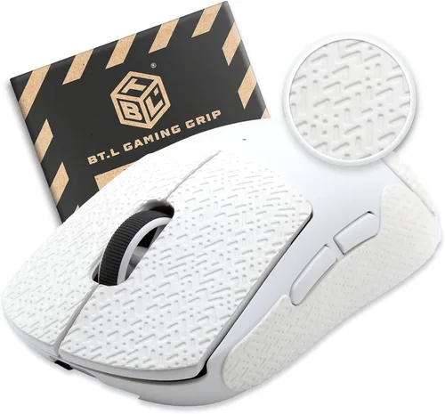 Vista 5 de BT.L Ratón de entrada inalámbrico para Logitech G Pro, color blanco plátano