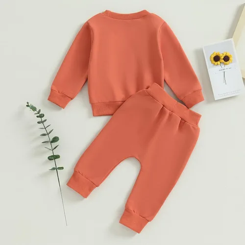 Vista 57 de Conjunto de sudadera con estampado para bebé y niña, sudadera larga para otoño e invierno