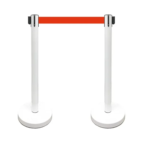 Vista 35 de VIP Crowd Control - Juego de barreras de seguridad con cinturones retráctiles, 91 cm de altura, cinturón de 198 cm y soporte de pared Cinturón