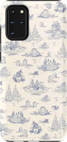 Vista 327 de Casely Funda para Galaxy S9 Postura de cadáver Yoga de esqueleto Diseño protector delgado esencial de doble capa