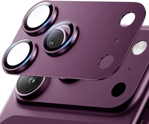 Vista 14 de Hoerrye para iPhone 16 Pro Max/iPhone 16 Pro Protector de Lente de Cámara - [1:1 Mantiene el Diseño Original de la Lente y 10X a prueba de roturas]