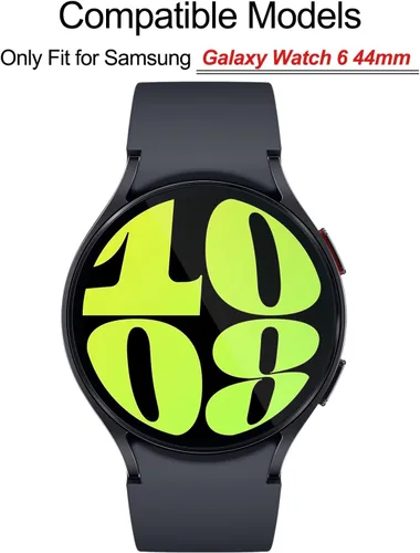 Vista 2 de ZPJPPLX Paquete de 5 protectores de pantalla para Galaxy Watch 6 de 1.732 pulgadas, protector de pantalla de vidrio templado impermeable