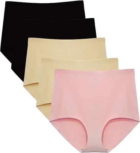 Vista 7 de FallSweet No Show High Waist Briefs Underwear for Women Seamless Panties Suave sin costuras, diseño invisible, se mantiene en su lugar, cintura