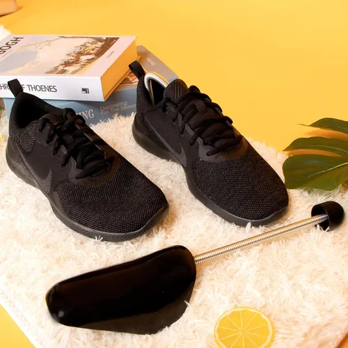 Vista 6 de ZJHSXDR 10 pares de plástico para zapatos de árbol moldeador para hombres (negro)