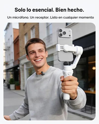 Vista 5 de BOYA Mini 2 Micrófono Lavalier Inalámbrico para iPhone 15/16/17, Teléfono Negro