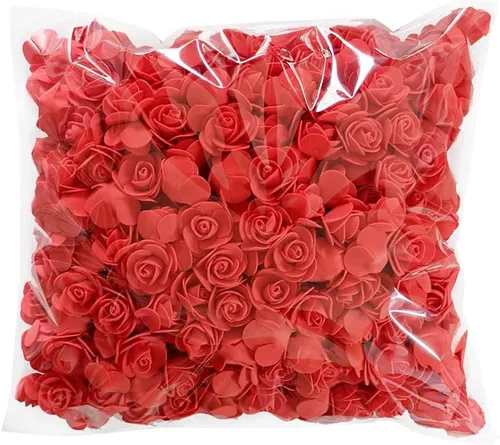 Vista 10 de Luvhua Flores de espuma a granel, rosas artificiales de espuma para manualidades, regalos de oso para el día de San Valentín, cumpleaños, decoración