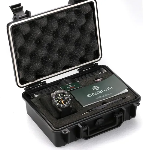 Vista 5 de ENRIVA - Reloj automático de buceo profesional para hombre para buceo con bisel de cerámica con viento automático para hombre