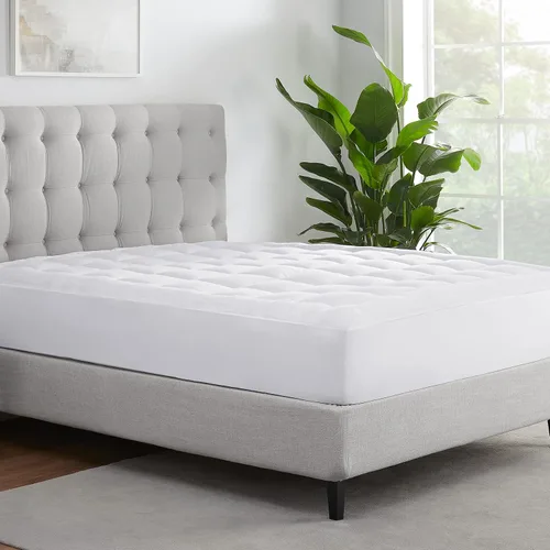 Vista 2 de Serta ComfortSure - Funda de colchón tamaño individual, almohadilla de colchón con parte superior acolchada ajustable, súper suave y transpirable