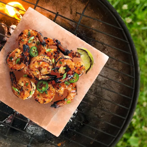 Vista 6 de Bloque de sal rosa del Himalaya para asar (8 x 8 pulgadas) – La losa para parrilla de barbacoa mantiene temperatura uniforme caliente o fría – Añade