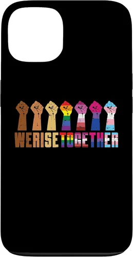 Vista 7 de We Rise Together Black LGBT Raised Fist Pride Equality Gift Case for iPhone 17