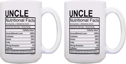 Vista 11 de ThisWear Regalos para el día de la madre para tía, etiqueta de datos nutricionales, regalos divertidos para tía, regalo de broma, taza de café