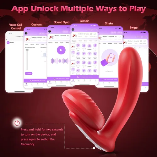 Vista 3 de Juguetes para adultos, vibrador portátil, aplicación 3 en 1, juguete sexual femenino con aplicación 3 en 1, vibrador de control remoto para pezón