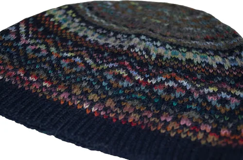 Vista 3 de Invisible World Women's Alpaca Cap Hand-Painted Beanie Hat Abancay