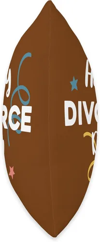Vista 2 de Happily Ever After Divorce Gifts Happy Divorce Day Throw Pillow, 16x16, Multicolor