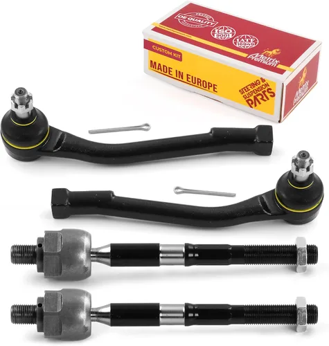 Vista 233 de Metrix Premium Chassis Parts - Kit de 4 piezas de extremos de barra de acoplamiento frontal exterior e interior compatible con Nissan Pathfinder