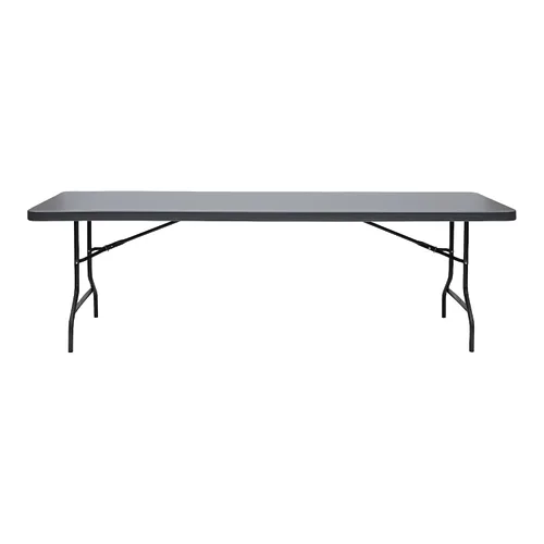 Vista 12 de Iceberg IndestrucTable Too - Mesa plegable de resina para banquetes, 24 x 48 pulgadas, color carbón