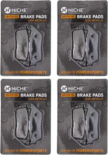 Vista 7 de NICHE Juego Pastillas de Freno para Honda ST1100 PC800 Suzuki GSX250R Kawasaki Versys 650 Delanteras Traseras Semimetálicas