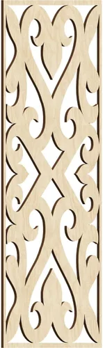 Vista 116 de Keene Paneles de pared decorativos de madera con calado, 9 3/8 pulgadas de ancho x 24 3/8 pulgadas de alto x 1/4 de alto, abedul Birch